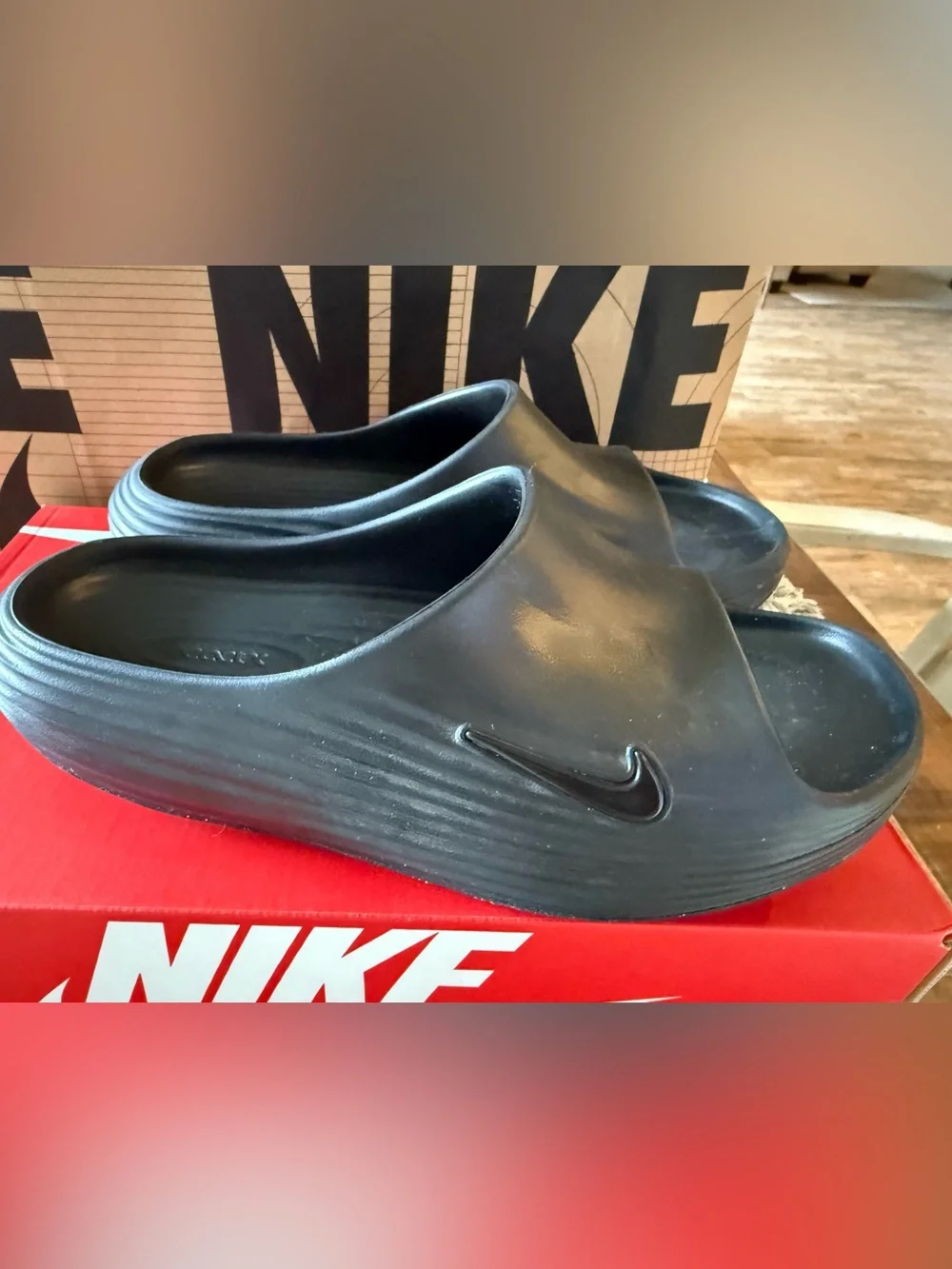 Nike Reactx Rejuven8 Black Slide